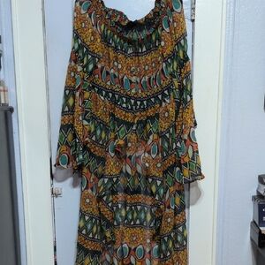 Multicolor Patterned Women's Shirt